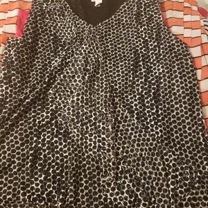 Womens ruffle front tank